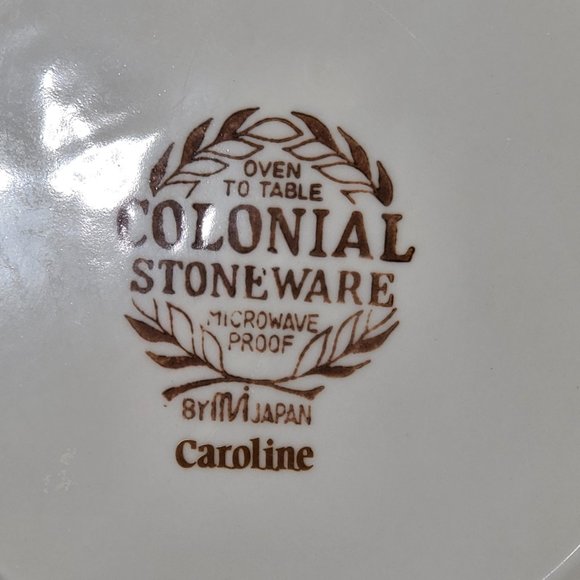 Caroline Dinner Plate by Colonial Stoneware - Hard to Find - Picture 2 of 5